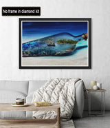 Diymood DIY 5D Diamond Painting Kits for Adults Bottle - Diamond Art Kits for Adults Seascape | Full Drill Round | Crystal Mosaic Picture | Beginner | Home Wall Decor | 16x20 Inch Diymood