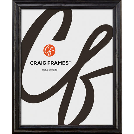 Craig Frames 20x27 Black Wooden Picture Frame with Clear Plexiglass for Wall Display, Puzzles, or Posters Craig Frames