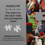 Funny Farm Puzzle Fall Puzzles 1000 Pieces for Adults, Autumn Animal Jigsaw Puzzles Dog, Fantasy Colorful Jigsaw Puzzle Family Collage Puzzles for Challenging BBOLDIN