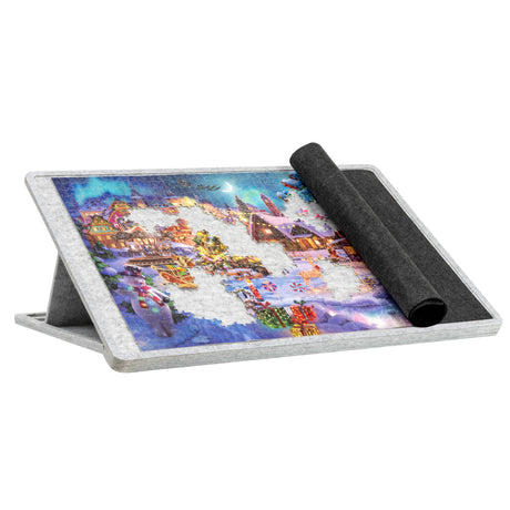Lavievert 1000 Pieces Tilting Jigsaw Puzzle Board with Cover, 3 Angle Adjustable Puzzle Table, Lightweight Felt Jigsaw Mat with Stand, Portable Puzzle Saver for Easy Transport & Storage LAVIEVERT