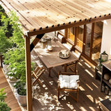 8 PCS 45-Degree Angle Pergola Bracket, Angle Support Bracket Pergola Brace, for 2''x4'' Lumber, Heavy Duty Connector Brace with Drainage Holes, for Gazebo Patios Pergolas Yards Sheds Riyhch