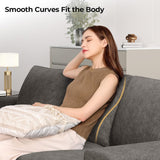 COPIAE 3 Seater Sofa Couch with Deep Seat, 90" Modern Upholstered Sofa with Armrests, Easy Installation, Comfy Couches for Living Room, Apartment, Gray COPIAE