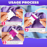 360 Pcs Embroidery Floss Bobbins - Lightweight, Durable Plastic Embroidery Floss Organizer with Hanging Holes, Thread Slits - Optimal Size, Reusable Design for Neat and Easy Storage and Organization The Little Green Change