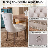 63"-94" Extendable Dining Table Set with 10 Beige Upholstered Chairs, 11 Piece Modern Oval Kitchen Table Set for 10 People, Space-Saving Expandable Dining Room Table Set with Wood Fluted Base Nimaolt