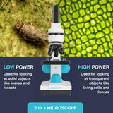 Omano Juniorscope Microscope for Kids – Microscope Kit for Kids 8+ for Science Microscope Experiments – Kids Microscope Kit That Encourage STEM Exploration – Beginner Microscope for Kids 8 and Up. Omano