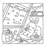 Girl’s Day: Self-Love Coloring Book for Adults & Teens Featuring Activities in Everyday Life (Fuzzy Friends Coloring) Independently Published