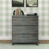 Max & Lily Modern Farmhouse, 3 Drawer Dresser, Driftwood Max & Lily