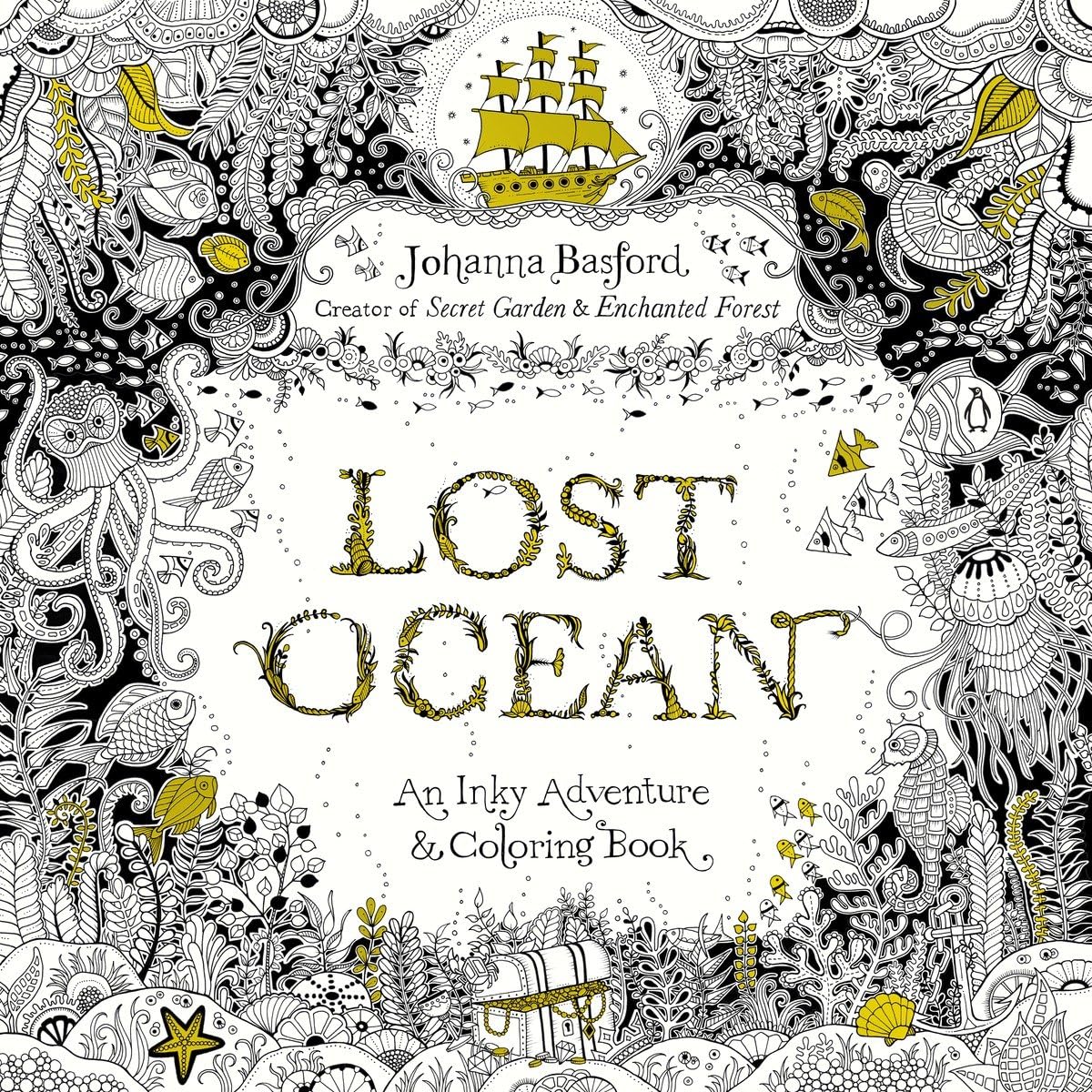 Lost Ocean: An Inky Adventure and Coloring Book for Adults Random House Books for Young Readers
