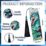 Sitsink Dragon Art Kits - 6 Pc Diamond Bookmarks with Tassels, Fantasy Creature Dragon Painting Kits for Adults Sitsink