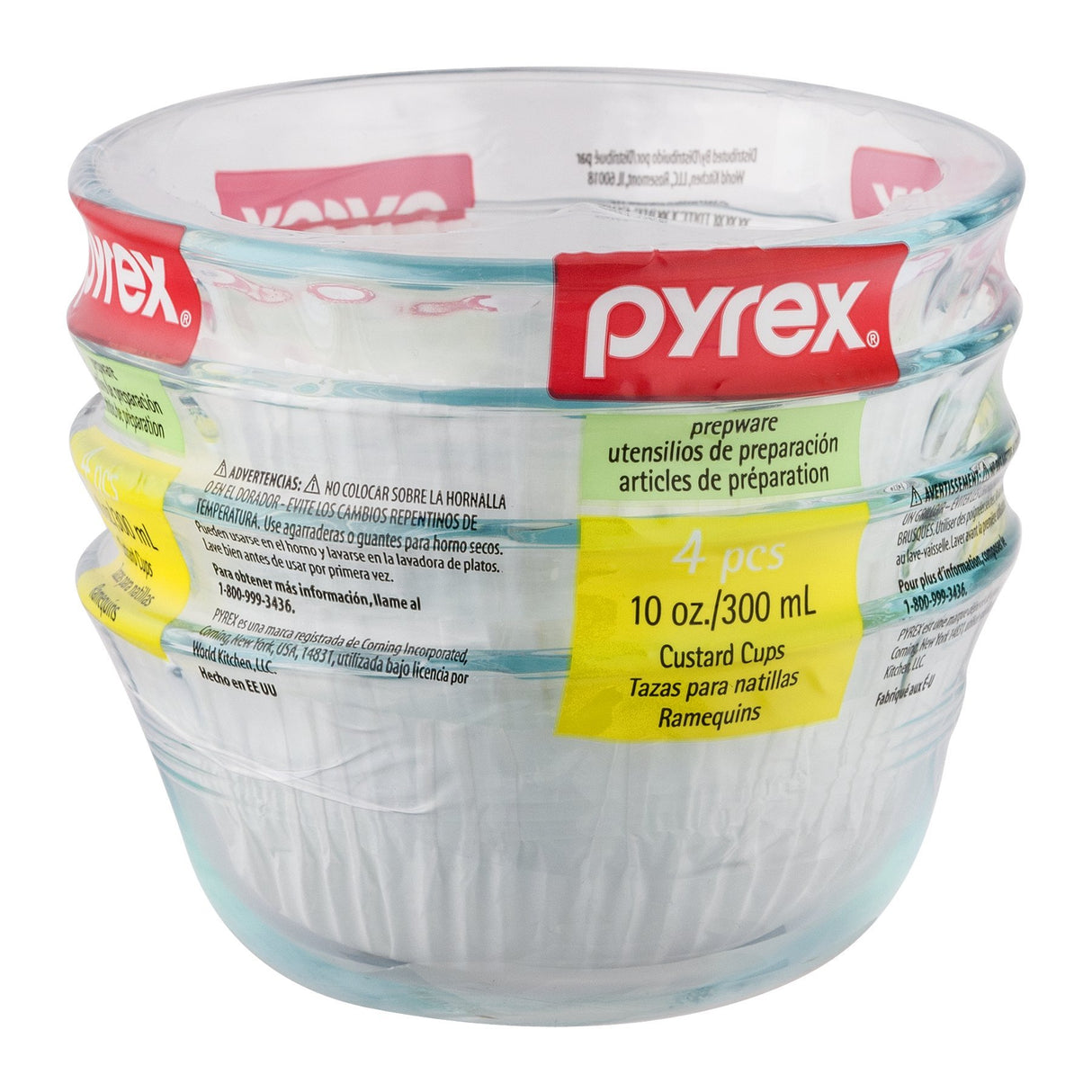Pyrex Bakeware 10-Ounce Custard Cups Dessert Dish (Set of 4) Pyrex