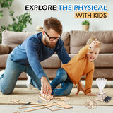 STEM Toys Wooden Building Kit for Kids Ages 8-12, Physics Wood Craft Set, DIY Science Building Projects for 6-8 with Hands-on Learning Activities - Educational Science Craft Model Kit Wzzkppa