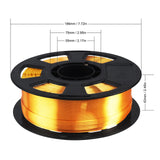 Silk Gold PLA Filament, 1kg 2.2lbs 1.75mm 3D Printing Material, Widely Support for FDM 3D Printer, Pack with Extra Filament Sample by BBLIFE Bblife