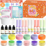 JCOOS DIY Lip Balm Making Kit - Kids Crafts, Make Your Own Lip Gloss, Beeswax & Shea Butter, Moisturizing Tubes Jcoos