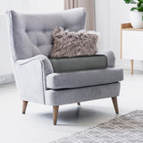 Kӧlbs Extra Large Recliner Cushion | Chic 2 Tone Velvet Cover | Memory Foam Seat Cushion 5 inch Thick 20" x 20" Large | Recliner Chair Cushion for Elderly - Extra Large Chair Cushion Kölbs