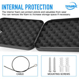 Tenamic Pistol Safe, Portable Travel Gun Safe, Solid Steel Handgun Lock Box for Home, Gun Safes for Car, Black Tenamic