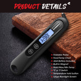 FUMMDUS Meat Thermometer Digital, 3S Instant Read Food Thermometer for Cooking with Backlight & Magnet, Foldable Temperature Probe Kitchen Gadgets Essentials for BBQ Oven Grill Smoker Candy FUMMDUS