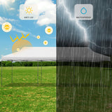 EROMMY 10' x 30' Pop Up Canopy Tent, Commercial Instant Canopy Heavy Duty with Roller Bag, 8 Sand Bags, 8 Wind Ropes & Ground Nails, Outdoor Canopies for Party Festival Event Wedding Camping EROMMY