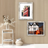 SESEAT 16x20 Picture Frames Distressed White, Display Pictures 11x14 with Mat or 16x20 without Mat, Photo Frames Wall Gallery, 1 Pack SESEAT