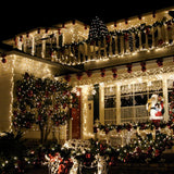 TW SHINE Christmas Lights, 200 LED 66FT Outdoor Christmas Lights Plug in with 8 Modes, Waterproof Christmas Lights Outdoor, Indoor Xmas Decorations for Party Yard House Decor, Warm White TW SHINE