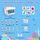 Kiditos Magic Water Elf Toy Kit,Aqua Fairy Water Gel Kit-10 Magic Gels&6 Molds-Make Your Own Water Pets&Squishy Toys–Fun Summer DIY Craft Kit,Birthday Gifts&Party Favors for Kids Ages 3+ Kiditos