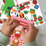 Fancy Land Christmas Cards with Envelopes and Stickers 18pcs Holiday DIY Make Your Own Christmas Cards Making Kit Craft for Kids Classic Fancy Land