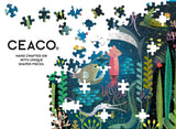 Ceaco - Glow in The Dark - Ocean Glow - 100 Piece Jigsaw Puzzle Ceaco