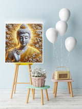 5D Diamond Painting Kits for Adults Beginners,DIY Buddha Diamond Art Kits,Full Round Drill Diamond Dot Gem Art Kits, Home Wall Decor 16x16 Inch AREOPNMG