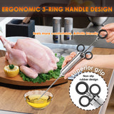 Njek Stainless Steel Meat Flavor Injector Kit, 2-oz Large Capacity with 3 Professional Needles, Marinade and Seasoning Injector Syringe for Beef, Turkey, Brisket, Sturdy and Heavy-duty for BBQ Grill Njek