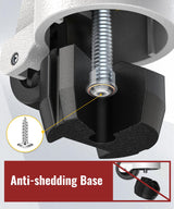 HOLKIE Leveling Stem Casters Set of 4 Heavy Duty Retractable Caster Wheels, 1/2" and M12 Stem Size, Total Capacity 3300 Lbs, Adjustable Wheel with Ratchet Handle for Workbench, Machine, Equipment HOLKIE