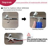 New Upgraded Double Action Portable Cordless Airbrush Kit with Compressor Rechargeable Air Brush Compressor Mini Handheld Airbrush Gun for Airbrush Painting, Model Painting, Nail Art, Makeup Monordeng