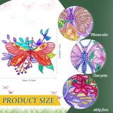 Qilery 12 Pcs Large Butterfly Diamond Painting Giant Butterfly Stained Glass Window Clings Painting Kits Stained Glass Diamond Painting Kit DIY Art Accessories for Adult Home Decor Qilery