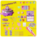 Jewelry Making Kit & Hair Gem Stamper for Girls 6-12, DIY Necklace & Bracelet Making Kit, Princess Crafts & Fashion Designer Kits for Kids Ages 6-12, Birthday Gift GrandSail