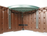 Badger Basket Woodland 2-in-1 Kids Outdoor Sandbox or Garden and Vegetable Planter, Outdoor Play Equipment - Brown/Green Badger Basket