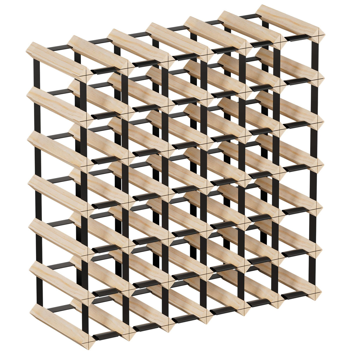 Wooden Wine Rack Countertop- Stylish Wine Racks for Cabinets, Perfect for Organizing and Displaying Your Wine Collection, Durable & Space-Saving Wine Storage Solution(42 Bottles) Urban Deco