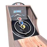 Hathaway Shooting Star 9-ft Arcade Ball Roll and Score Machine Table with LED Electronic Scorer and Sound, Great for Family Recreation Game Rooms, Driftwood Hathaway