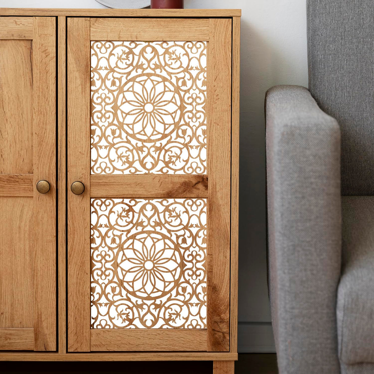 Stencils for Crafts Reusable Texture Stencils Floral Stencil Leaf Tree Templates for Painting on Wood Furniture Card Canvas Paper Scrapbook SUNVERSE