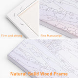 Offito Framed Paint by Numbers Kit for Adults Beginners & Kids Ages 8-12, Rose Flower Acrylic Easy Paint by Number with Frame, Paint by Number Kits on Canvas Framed (10 * 10 Inch, Without Easel) Offito