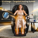 2026 4D Massage Chair, Shiatsu Massage Chair Full Body Recliner 50" SL-Track w/Heat, Body Scan, Zero Gravity, 18 Auto Modes, Foot Massage, Extendable Footrest, Bluetooth, APP & AI Voice Control GOLD TIME