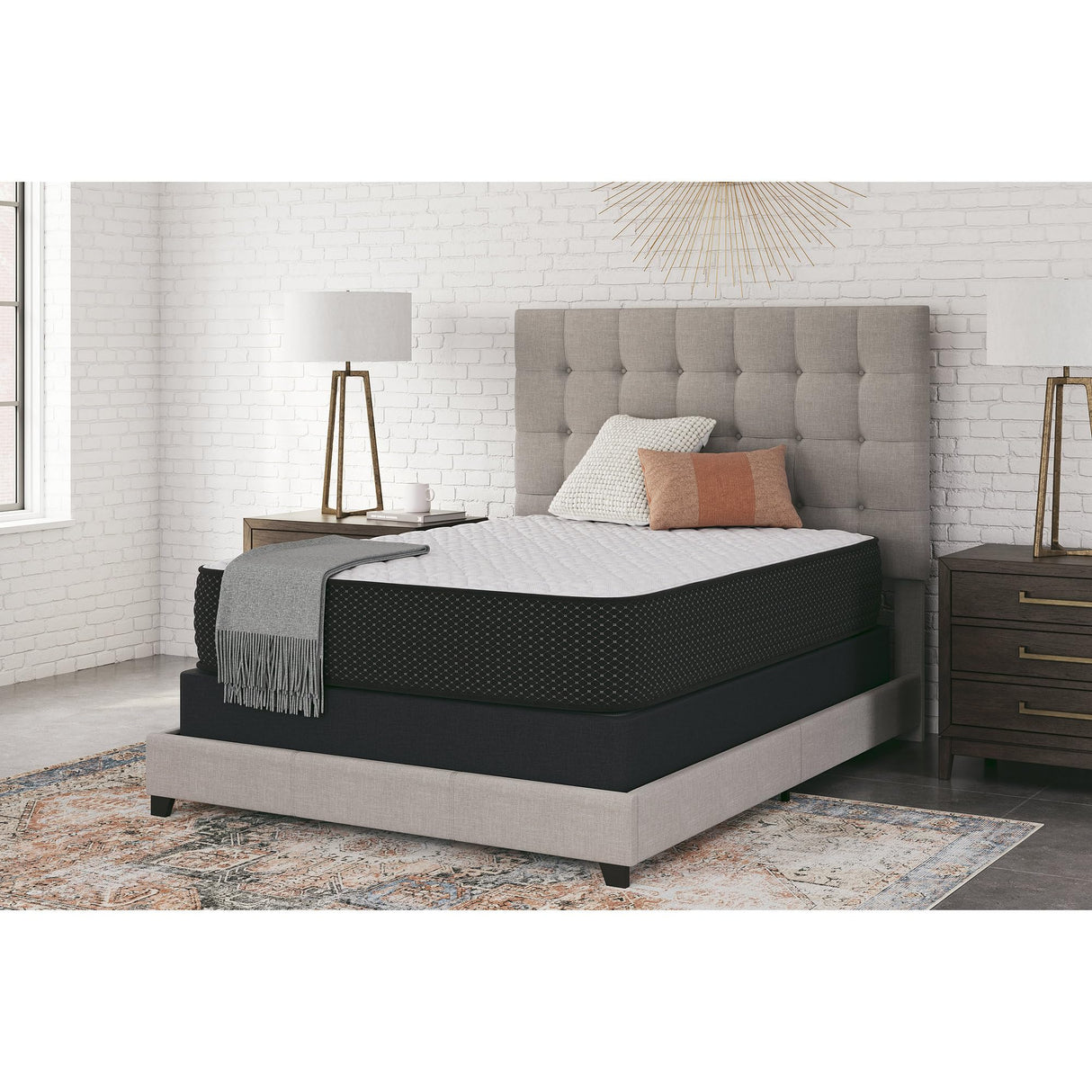 Signature Design by Ashley Limited Edition Firm 12 Inch Hybrid Mattress with Gel Memory Foam and Edge Support for Cool Sleep and Pressure Relief, Queen Signature Design by Ashley