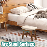 viewcare Foot Stools Ottoman, Small Soft Footrest Ottoman with Wood Legs, Sofa Footrest Extra Seating for Living Room Entryway Office viewcare