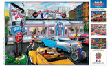 MasterPieces 550 Piece Jigsaw Puzzle for Adults, Family, Or Youth - Rock & Rolla Diner - 18"x24" - Nostalgic Retro Jigsaw Puzzle Masterpieces