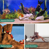 WDEFUN Natural Driftwood for Aquarium Decor, 3-Piece 7''-11'' Large Driftwood for Decorations on Fish Tank, Reptiles Bearded Dragon Accessories or Air Plants WDEFUN