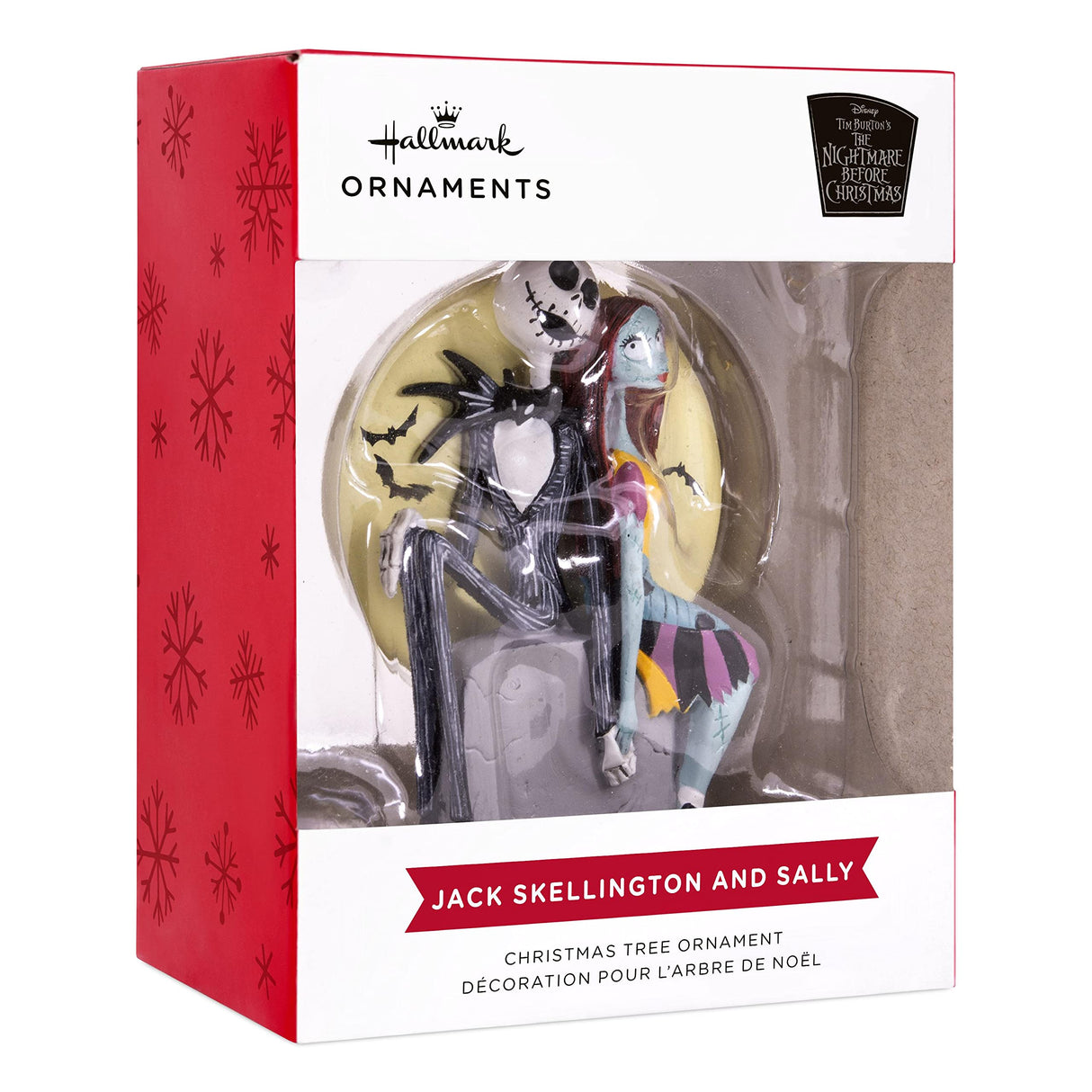 Hallmark Disney Tim Burton's The Nightmare Before Christmas Jack and Sally on Tombstone Christmas Ornament (0003HCM0845) Hallmark