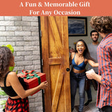 Tabletop Fire Pit with Smores Kit, Table Top Firepit Smores Maker, Portable Outdoor Fireplace Tabletop Decor Home Patio Balcony Backyard Gifts for Mom Dad Men - White Elephant Unique Gift, Black HRANBOTY