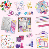 PERRYHOME DIY Journal Kit for Girls Ages 8-14, 2-Pack Journal Set for Tween & Teen Girls, Scrapbook & 100+Pcs Diary Supplies Set,DIY Stationery Set, Gifts for 8 9 10 11 12 13 14 Year Old Girl Birthday PERRYHOME