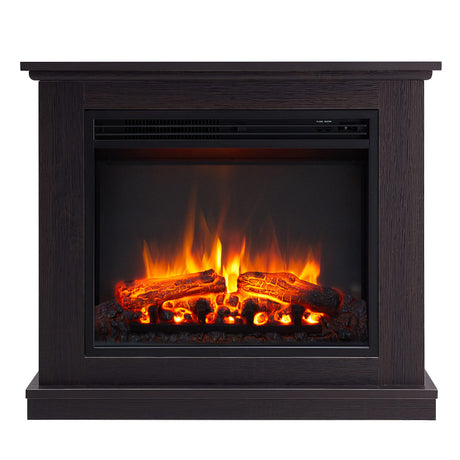 LegendFlame® Madison Electric Fireplace with 32.5" Mantel Surround and Jaden 23" Insert, Espresso Oak Finish Legend Flame