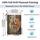 JAKI Diamond Art Painting Kits for Adults-Dog Diamond Painting Kits,Square Full Drill Diamond Art for Home Wall Decor(12x16inch) JAKI