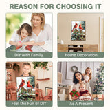 MEIYUDA Winter Cardinal Christmas Diamond Art Kits, 5D Cardinal Birds Full Drill Diamond Paintings for Adults, DIY Christmas Diamond Art Crafts for Home Walls Decoration or Presents 12x16inch MEIYUDA