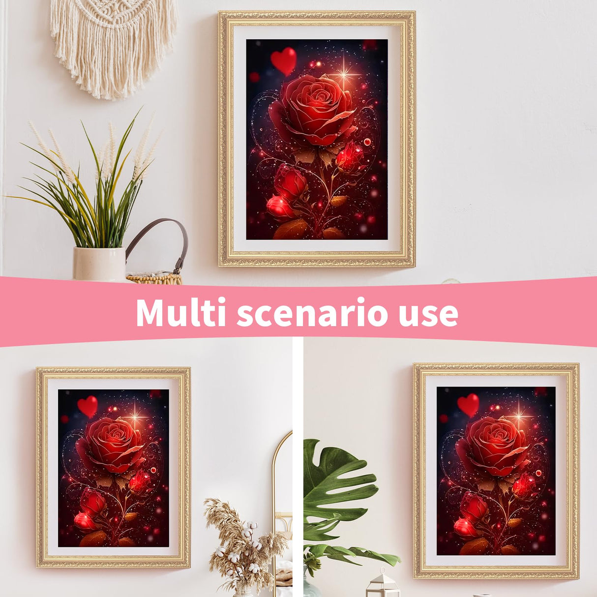 Hydrangea Diamond Painting Kits for Adults-Flowers Diamond Art Kits for Adults,5D Diamond Painting Flowers,DIY Full Drill Diamond Painting Flower Gem Generic