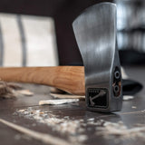 The Ace of Spades (3rd Generation): World Axe Throwing League Premium Competition Throwing Axe with Throwing Hatchet Nylon Sheath and Hickory Wooden Handle (Patented Design) WATL